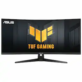 ASUS - TUF Gaming 34" 2K VA 180Hz 1ms Curved Gaming Monitor with FreeSync Premium and HDR (DisplayPort, HDMI) - Black