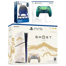 PlayStation 5 Ghost of Yotei Disc Bundle + Extra Controller, Accessory Kit - PlayStation 5