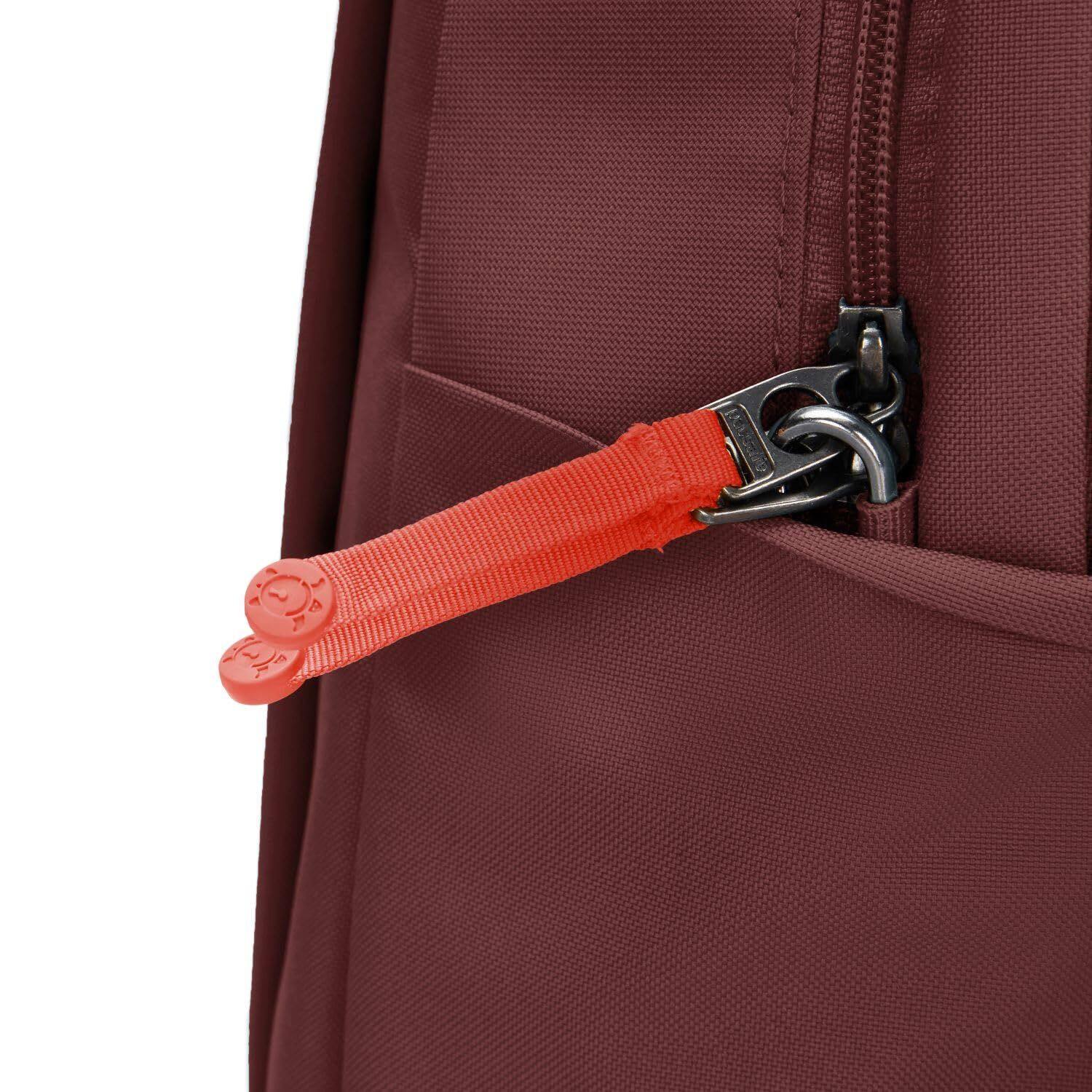Alt View 4. Pacsafe - GO 25L Backpack, Garnet Red - Garnet Red.