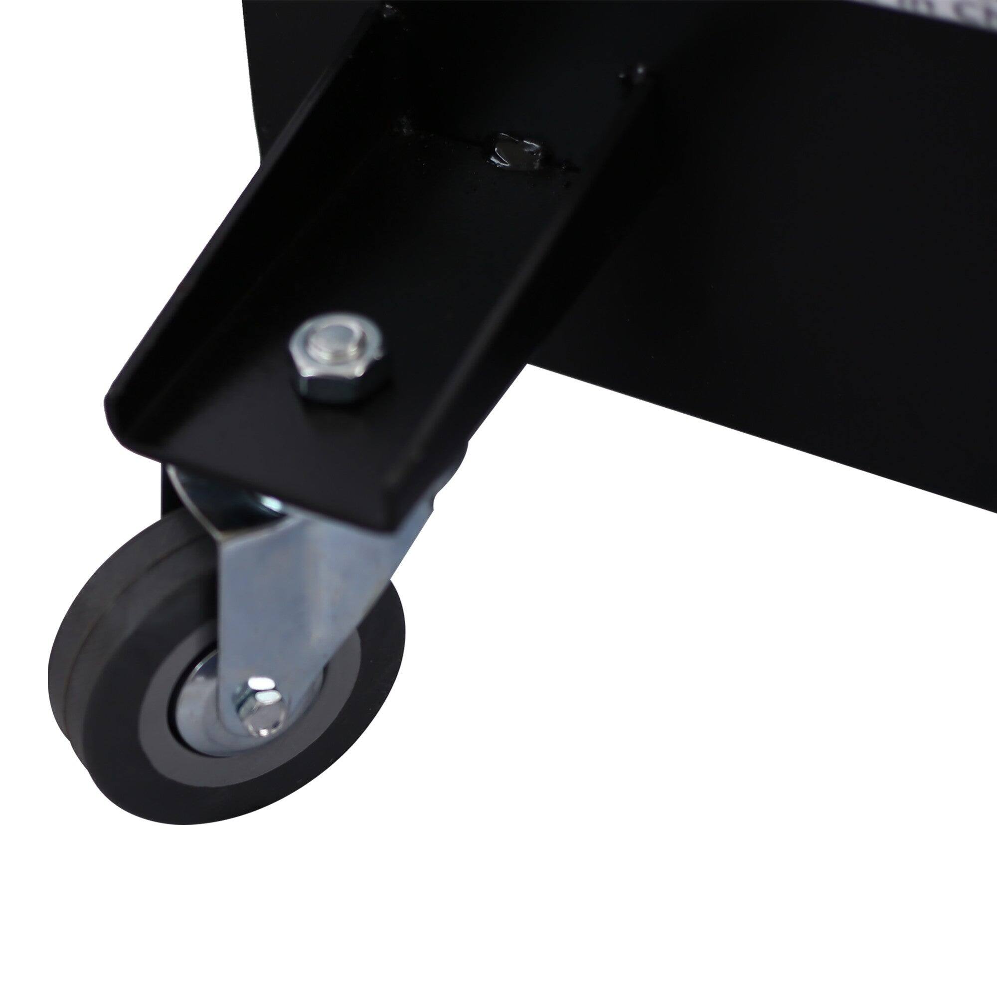 Alt View 4. Boyel Living - 25-Gallon Low-Profile Polypropylene Oil Drain Pan With Manual Pump - Black.