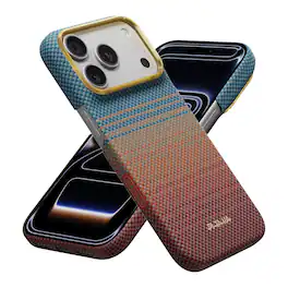 Pitaka - Ultra Slim Case for iPhone 18 Pro / iPhone 17 Pro, Aramid Fiber Case, MagSafe Compatible, Caseless Feel, Camera Control - California Dream