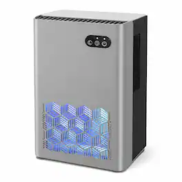 Tolife - C2 Compact Dehumidifier with Removable Tank and Sleep Mode - Silver
