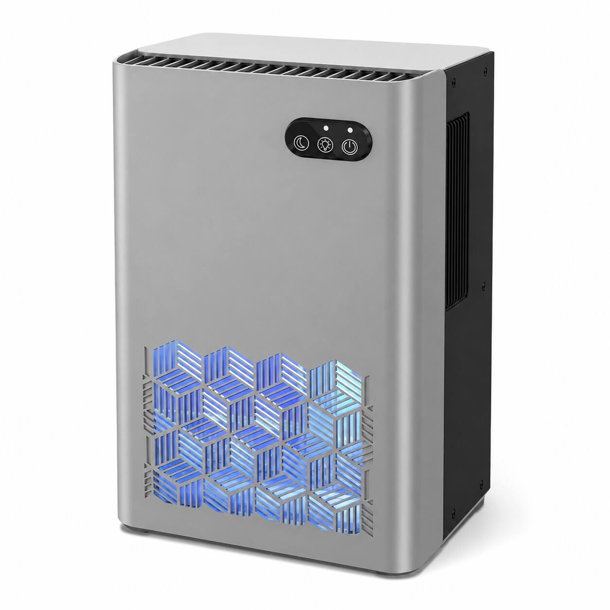 Front. Tolife - C2 Compact Dehumidifier with Removable Tank and Sleep Mode - Silver.