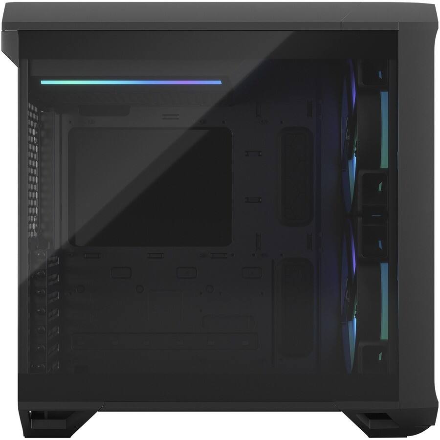 Back. Fractal Design - Fractal Design Torrent Compact RGB Black TG Light Tempered Glass High-Airflow ATX Computer Case - Black.