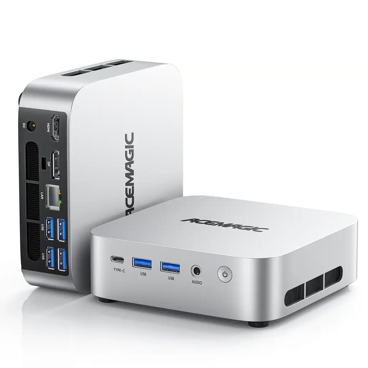 ACEMAGIC - M1 Mini Gaming PC - Intel Core i9-11900H (4.9GHz, 8C/16T) 32GB DDR4 1TB SSD Win 11 Pro Mini Desktop - Silver