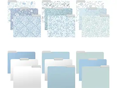 Front. Better Office - Better Office Floral & Paisley Heavy-Duty File Folders, 1/3-Cut Tab, Letter Size, Paper Stock, 18/Pack (80032-18PK0) - Floral & Paisly.