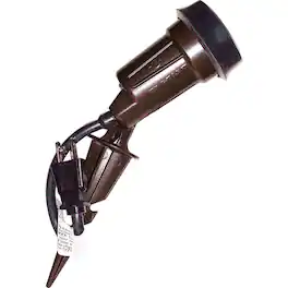 Sigma Engineered Solutions - Weathered Bronze Bronze Plug In 150 W LED Spike Light Lampholder 1 pk
