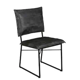 Porter Designs - Malin Top Quality Leather Dining Chair - Gray
