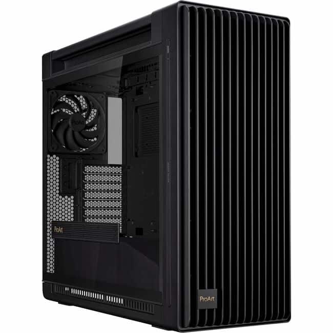 Photos - Computer Case Asus ProArt PA602 - Mid-tower - Black - Tempered Glass - 2 x 200mm, 1 x 140mm Fan(s) Installed - EATX, ATX, Micro ATX - Bl