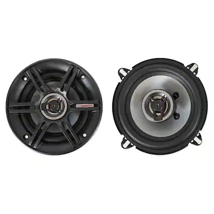 Front. Crunch - Crunch 5.25" Coaxial Speaker Set, Full-Range Audio Upgrade for Vehicle Stereo - Black.