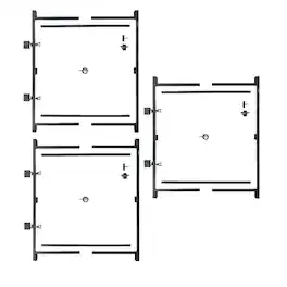 Steel Frame Gate Kit (2 Pack) & Adjust-A-Gate Steel Frame Gate Kit - Black