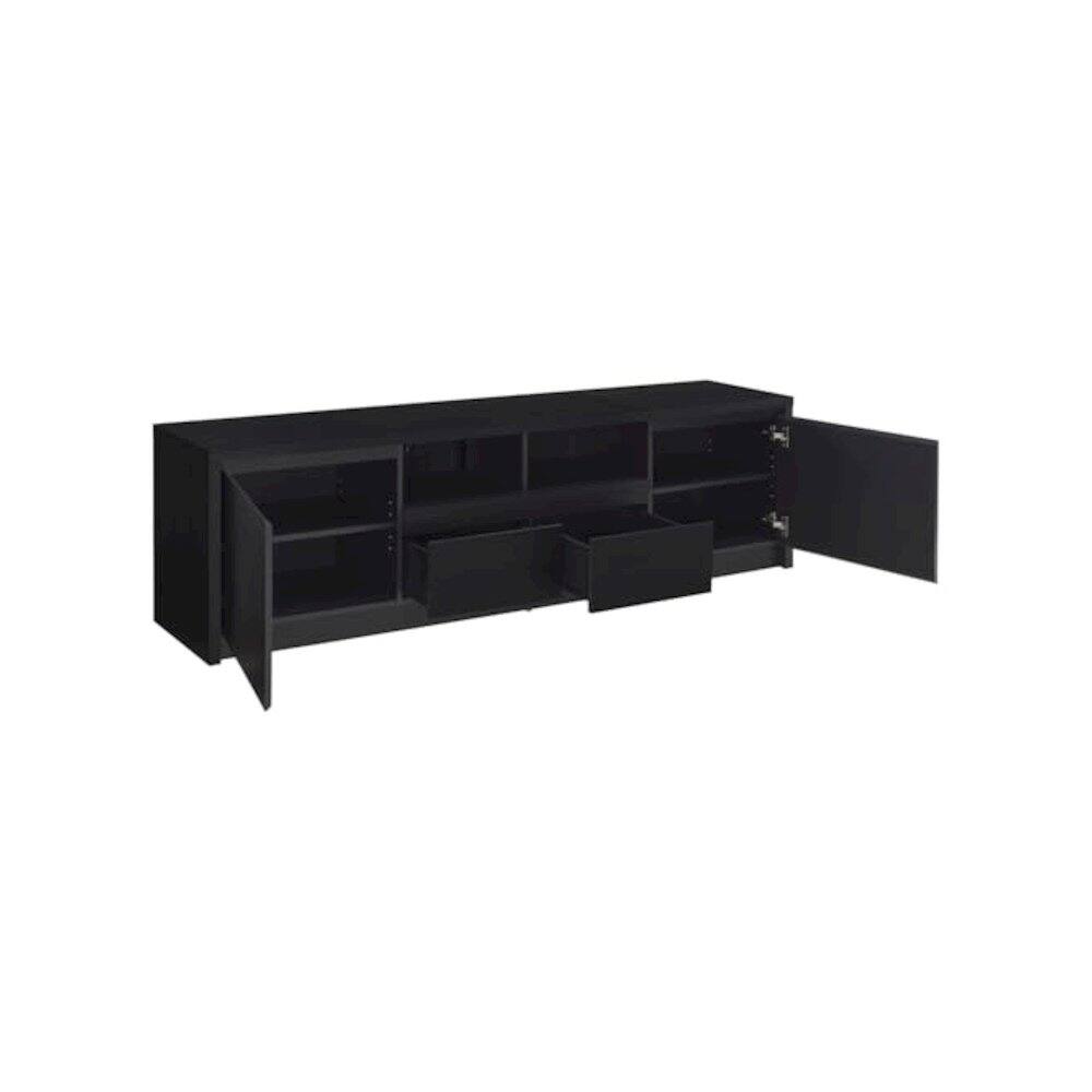 Alt View 5. Coaster Co. of America - Winfield 3-piece Entertainment Center 78-inch TV Stand Black - Black.
