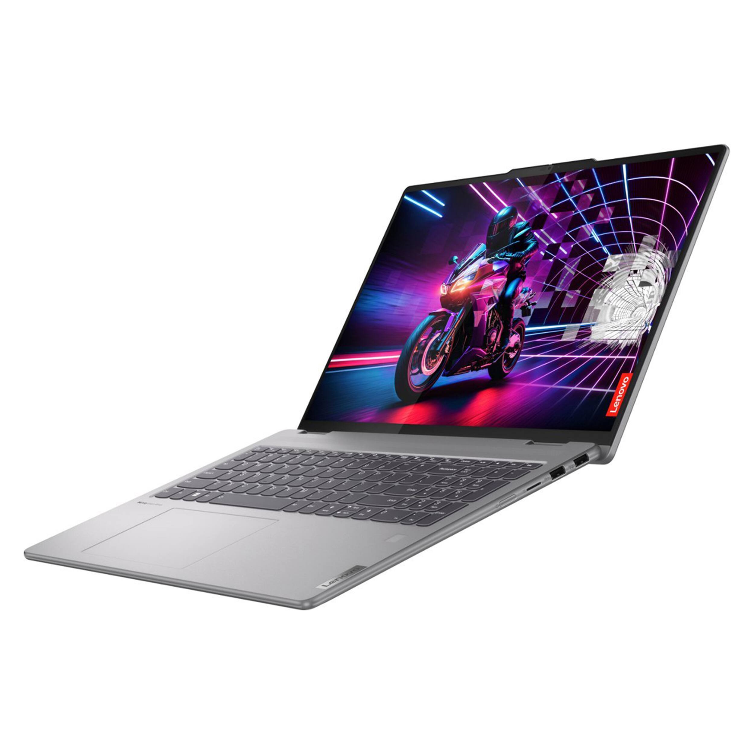 Alt View 9. Lenovo - Lenovo Yoga 7 16" 2K Touchscreen 2-in-1 Laptop,AMD Ryzen 7 8840HS,16GB RAM,512GB SSD,Backlit Keyboard,Win 11,Grey - Grey.