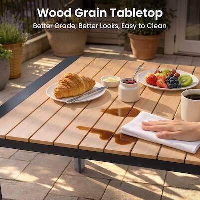 Wood Grain Tabletop  
Better Grade, Better Looks, Easy to Clean