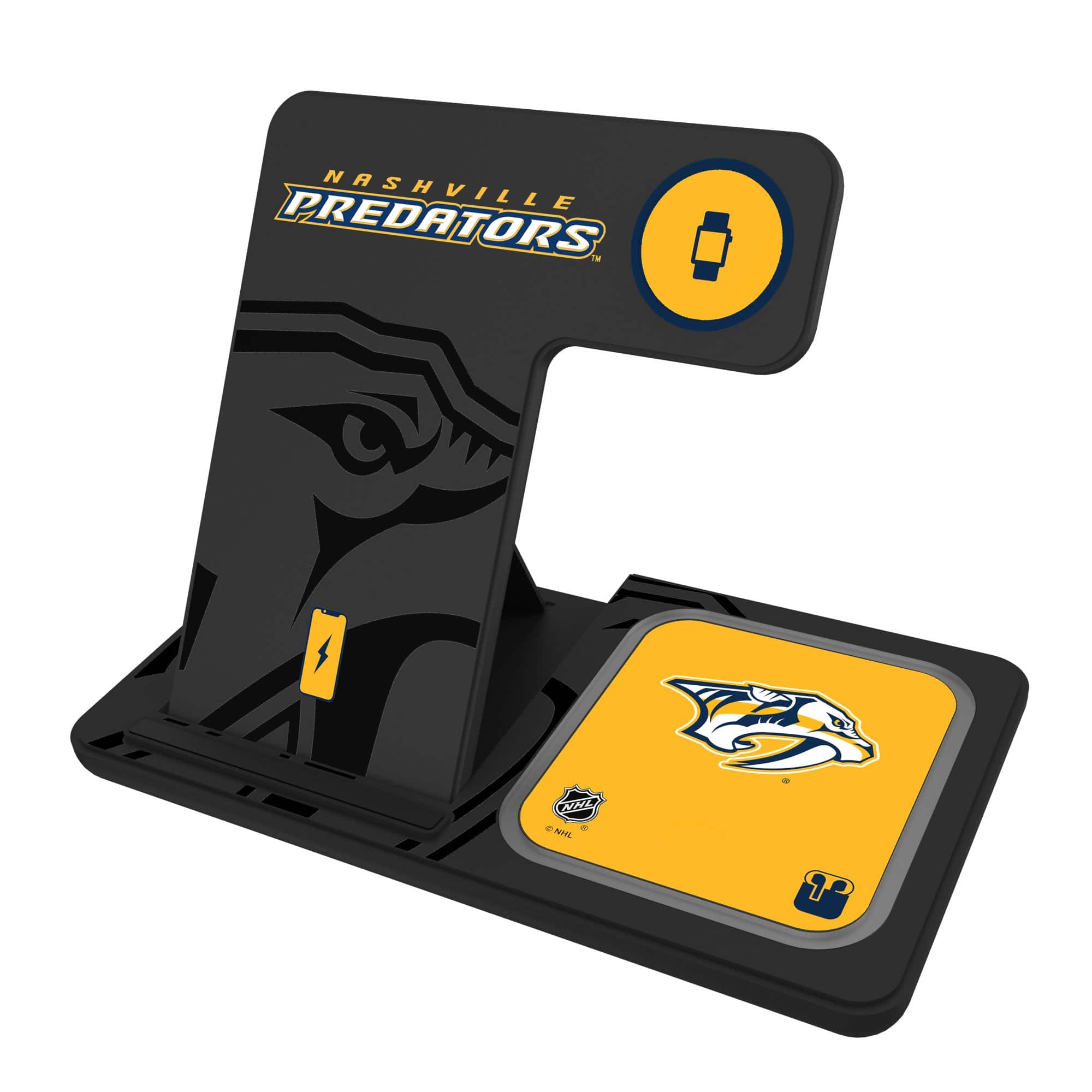 Keyscaper - Nashville Predators 3-In-1 Wireless Charger - Multicolor
