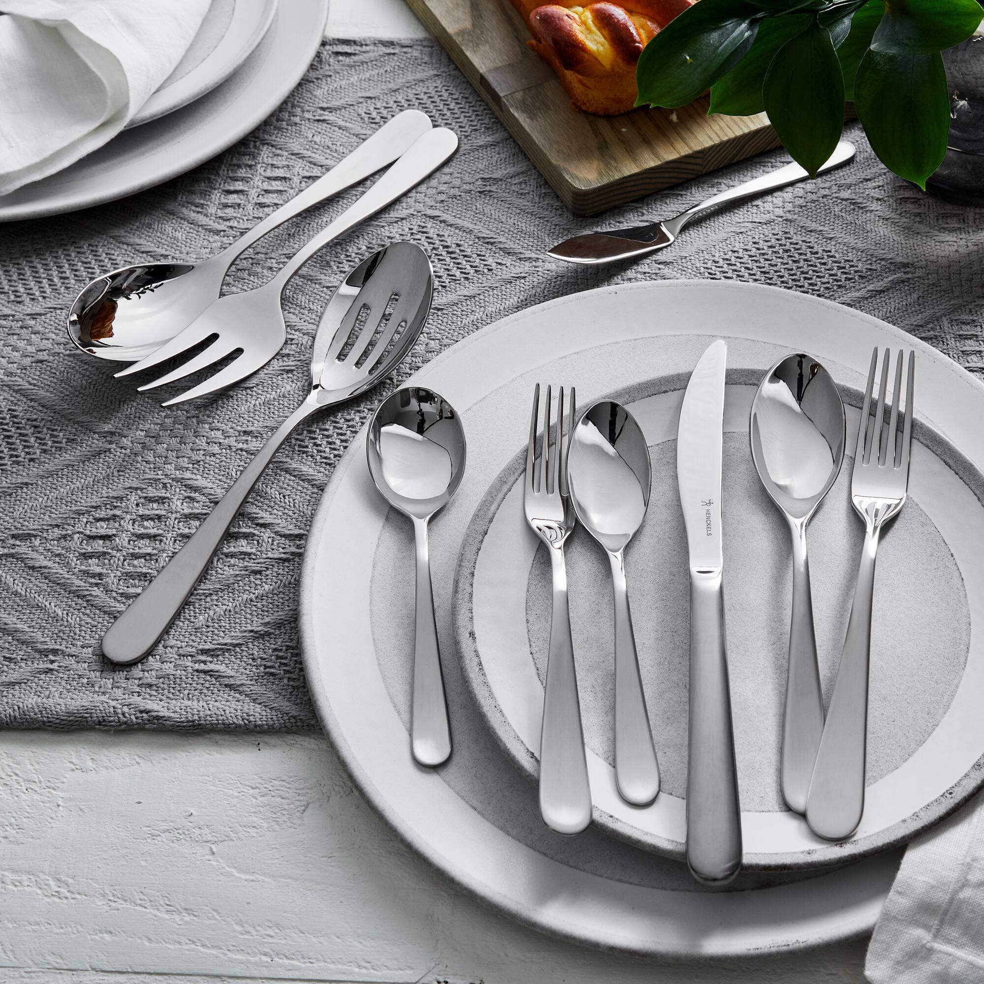 Henckels Lucena 65 pc 18 10 Flatware Set Stainless Steel 1020323