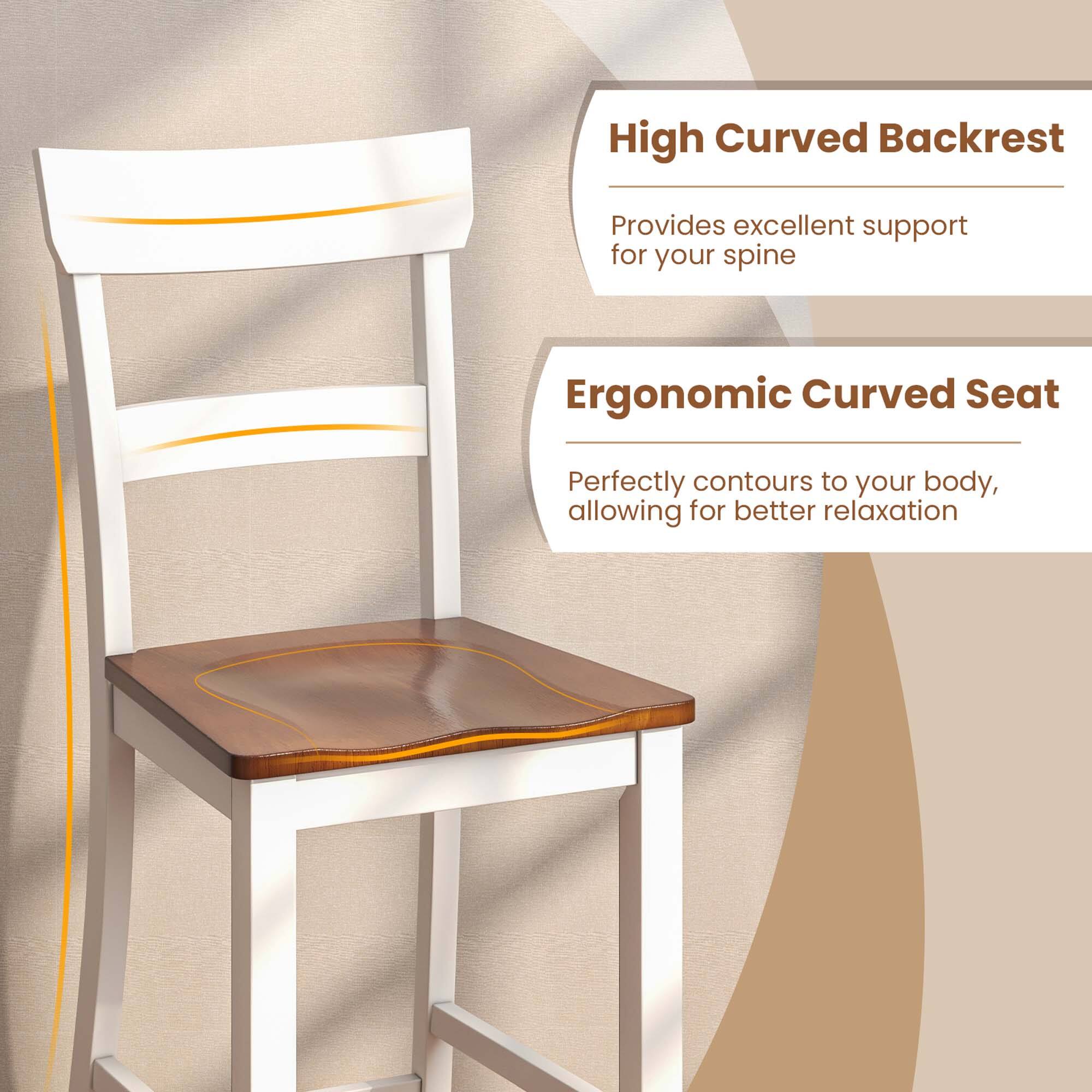 High Curved Backrest Provides excellent support for your spine Ergonomic Curved Seat Perfectly contours to your body, allowing for better relaxation.
