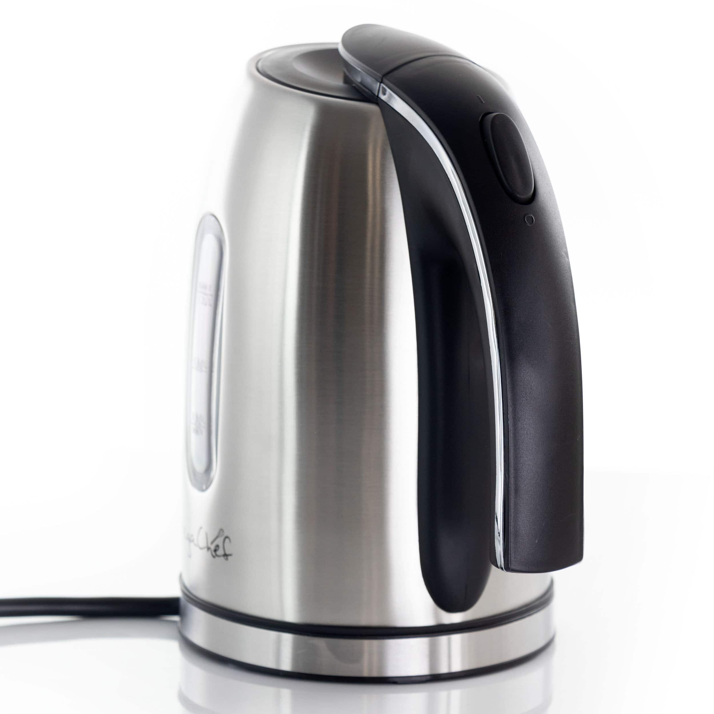 Alt View 3. MegaChef - MegaChef 1.2Lt. Stainless Steel Electric Tea Kettle - Silver.