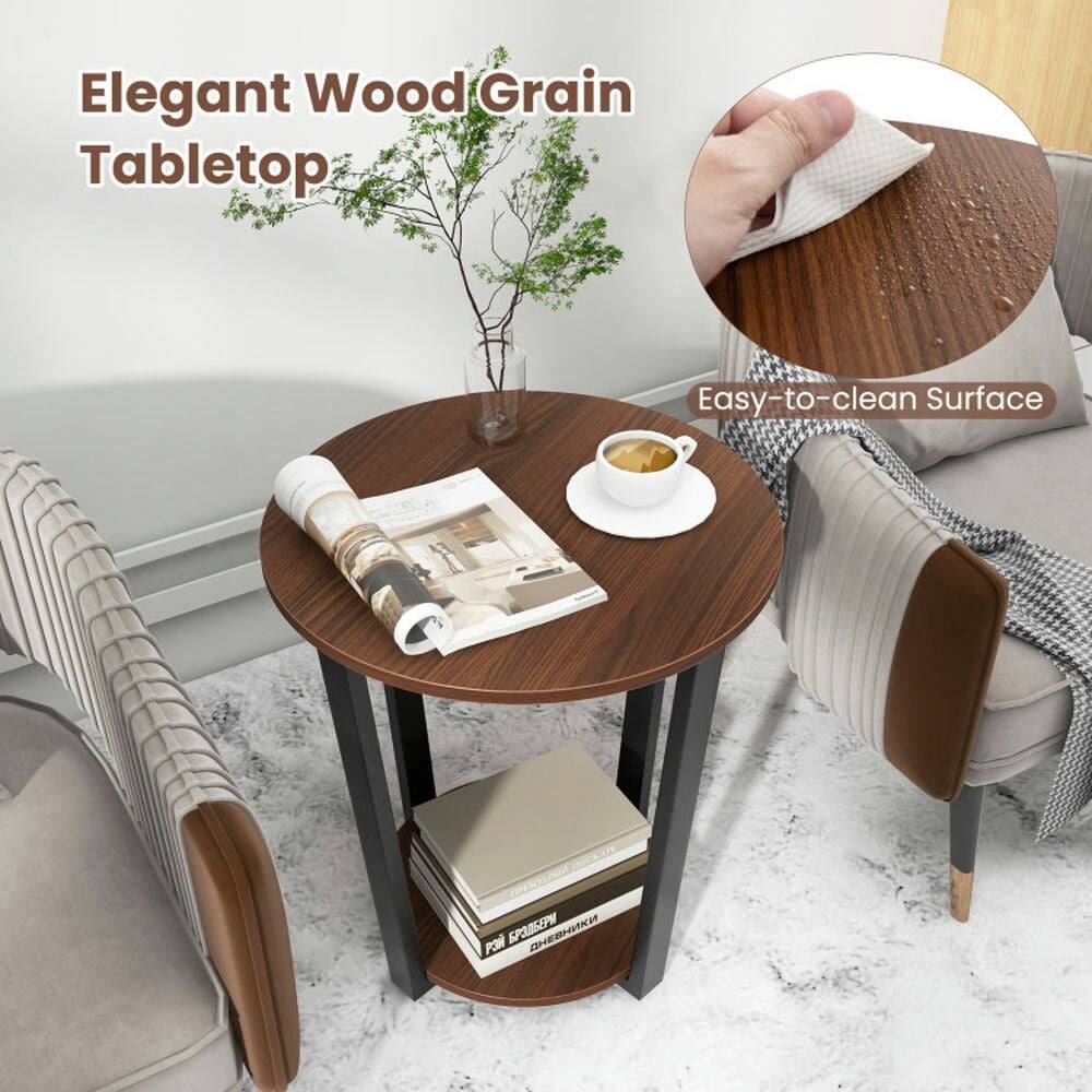 Elegant Wood Grain Tabletop  
Easy-to-clean Surface
