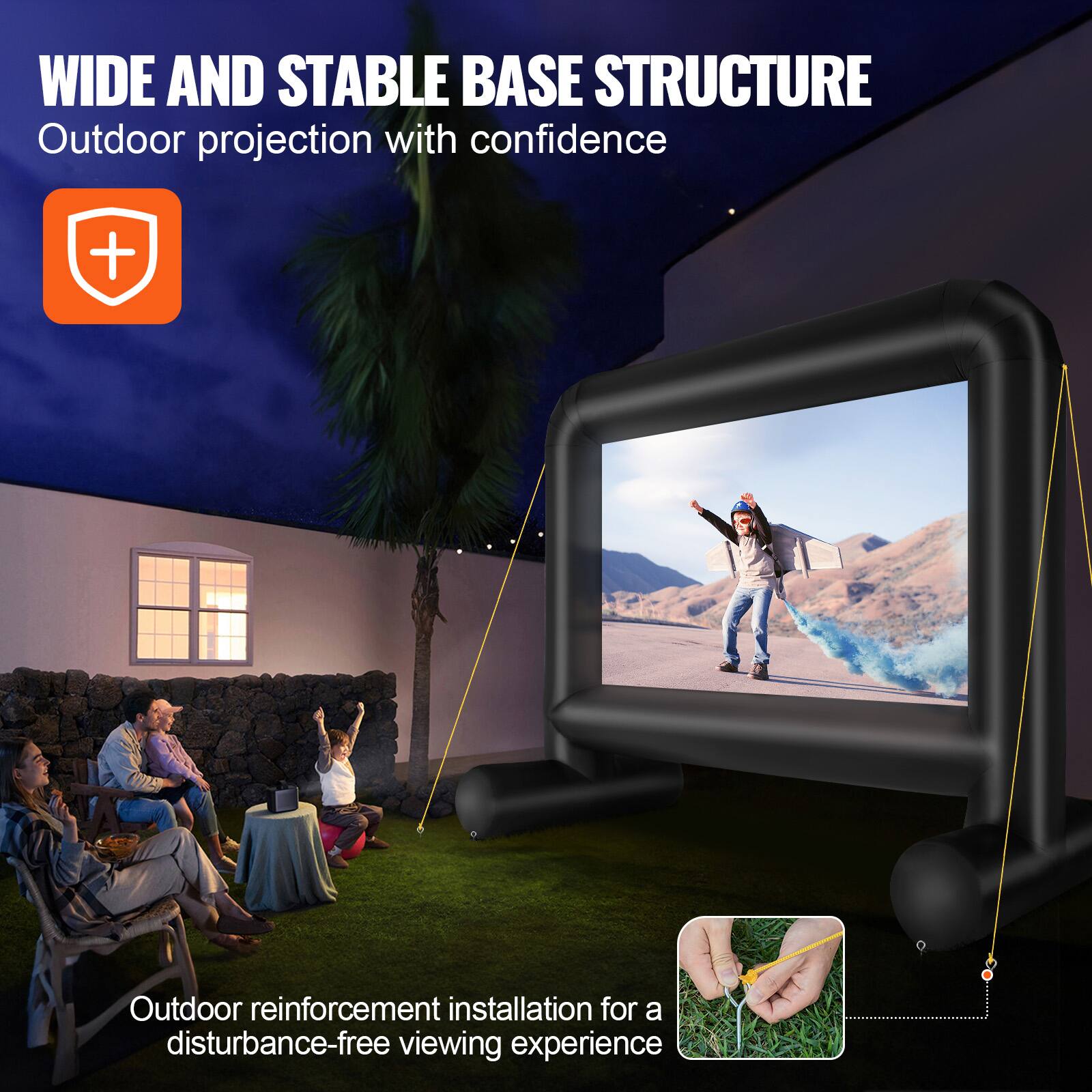Outdoor projection with confidence, Outdoor reinforcement installation for a disturbance-free viewing experience