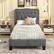 Alt View 4. Costway - Twin Size Bed Frame with 46" Tall Button Tufted Headboard Wooden Slats Support - Gray.