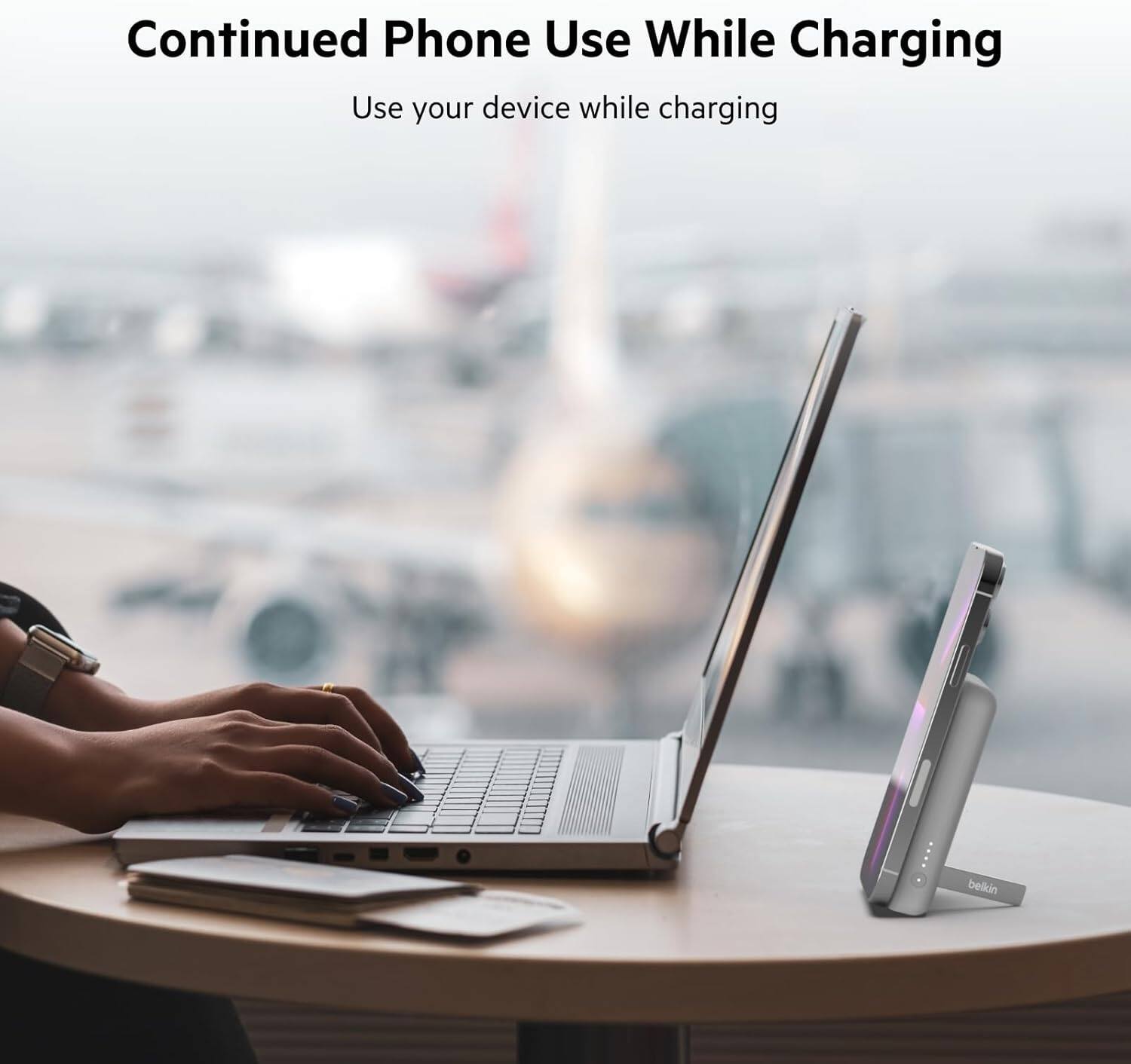 Continued Phone Use While Charging  
Use your device while charging