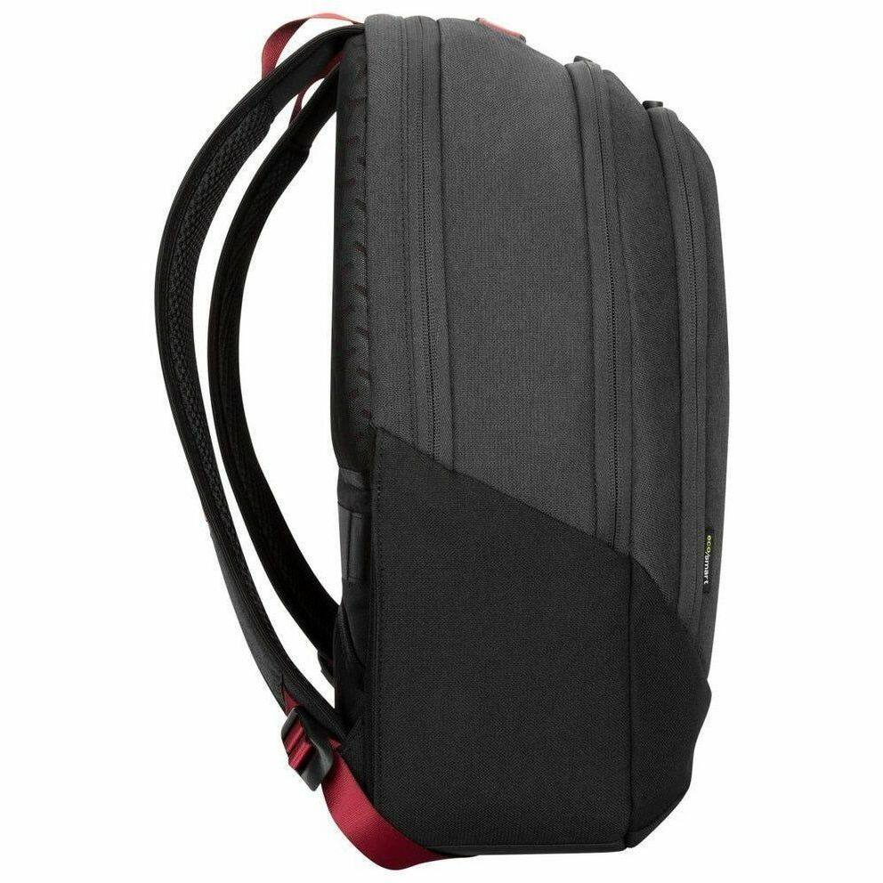 Alt View 1. Targus - Targus Cypress TBB94504GL Carrying Case (Backpack) for 15" to 15.6" Notebook, Accessories - Gray - Shock Absorbing - Gray/Clear.