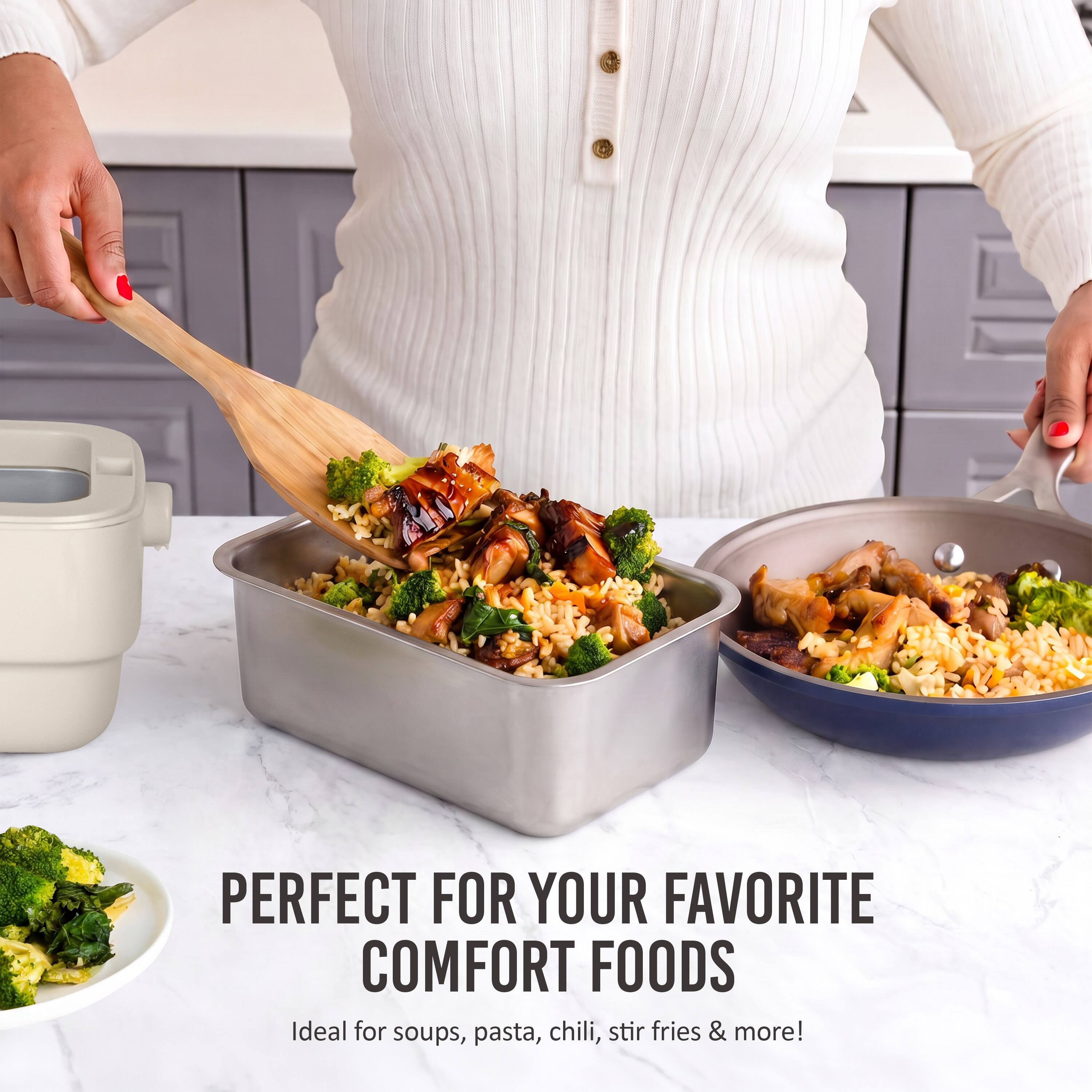 PERFECT FOR YOUR FAVORITE COMFORT FOODS  
Ideal for soups, pasta, chili, stir fries & more!