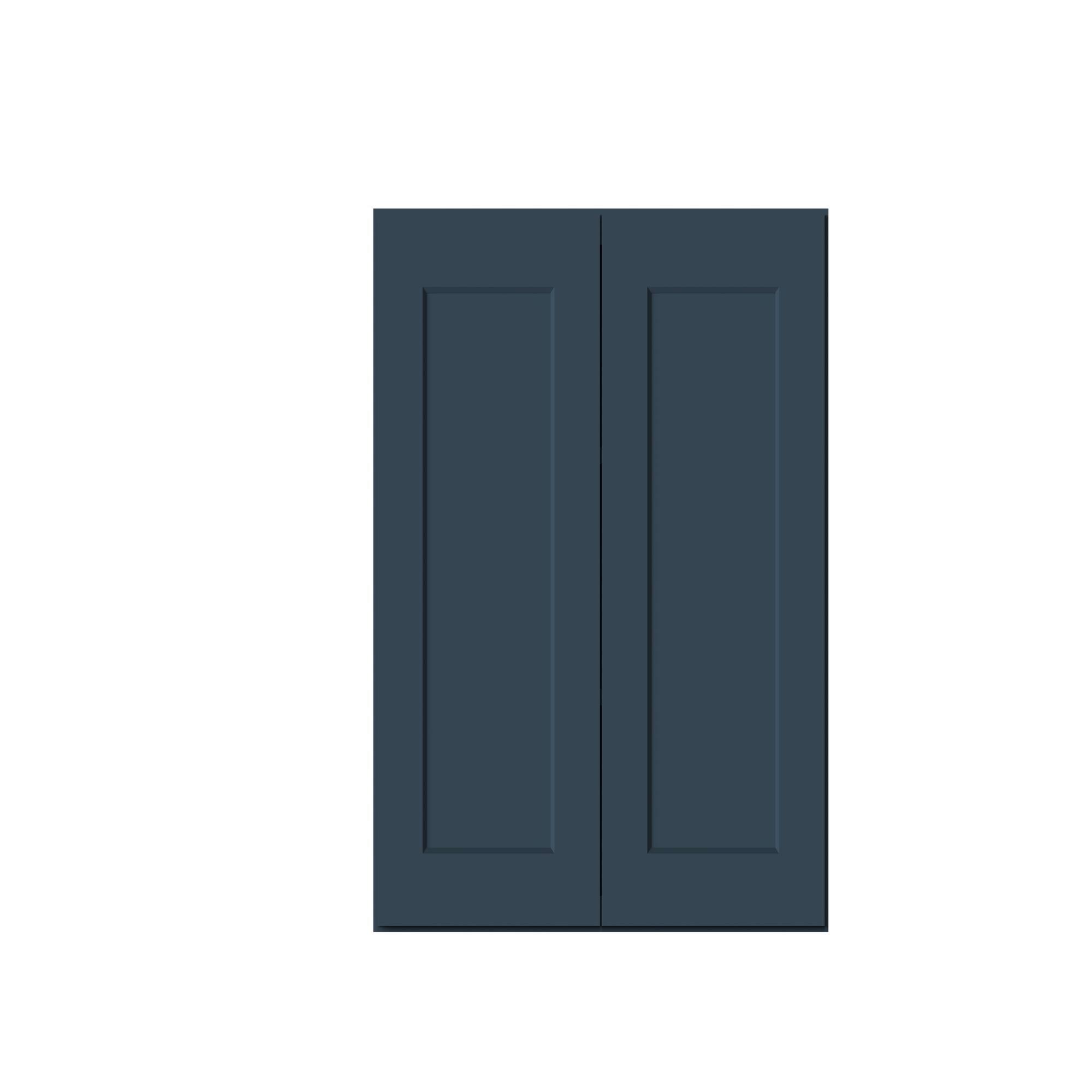 Alt View 1. Boyel Living - 30-in W x 30-in H x 12-in D Shaker RTA Kitchen Wall Cabinet with Soft-Close - Charcoal Blue.