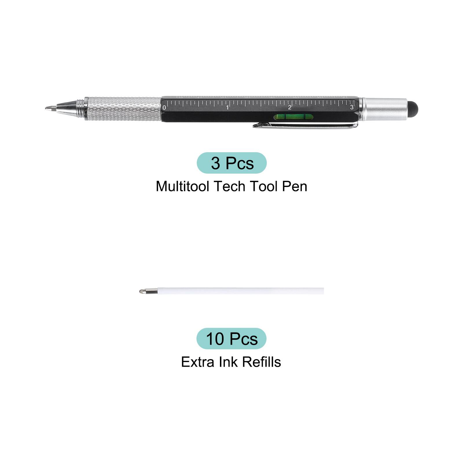 3 Pcs Multitool Tech Tool Pen  
10 Pcs Extra Ink Refills