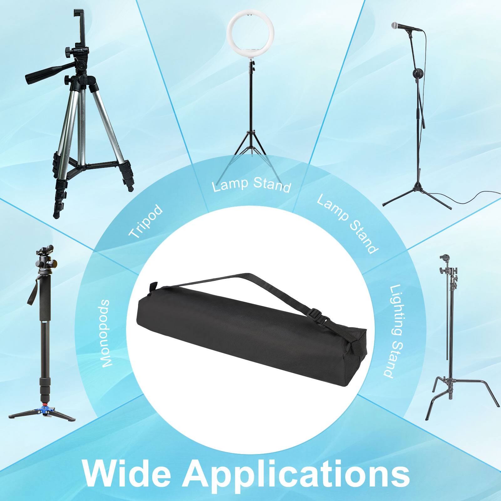 Tripod, Monopods, Lamp Stand, Lighting Stand, Wide Applications