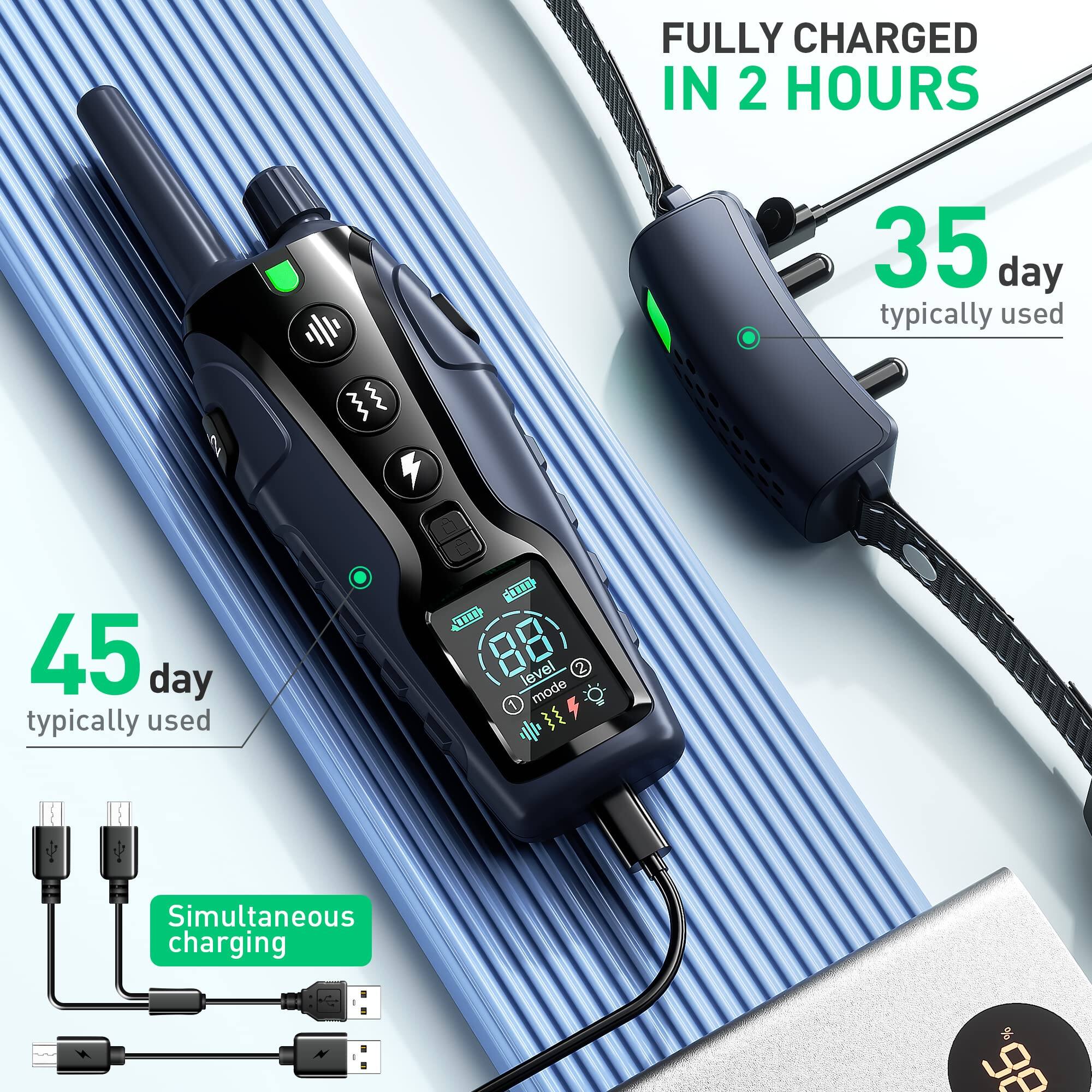 FULLY CHARGED IN 2 HOURS

35 day typically used

45 day typically used

Simultaneous charging

88 level

2 mode