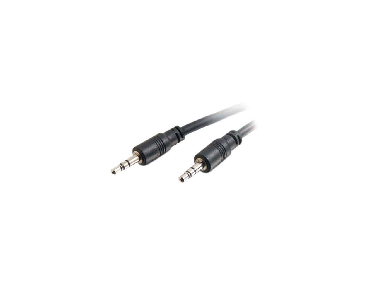 Cables to Go - C2G 40108 3.5mm Stereo Audio Cable with Low Profile Connectors M/M, In-Wall CMG-Rated (35 Feet, 10.66 Meters)