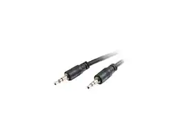 Cables to Go - C2G 40108 3.5mm Stereo Audio Cable with Low Profile Connectors M/M, In-Wall CMG-Rated (35 Feet, 10.66 Meters)