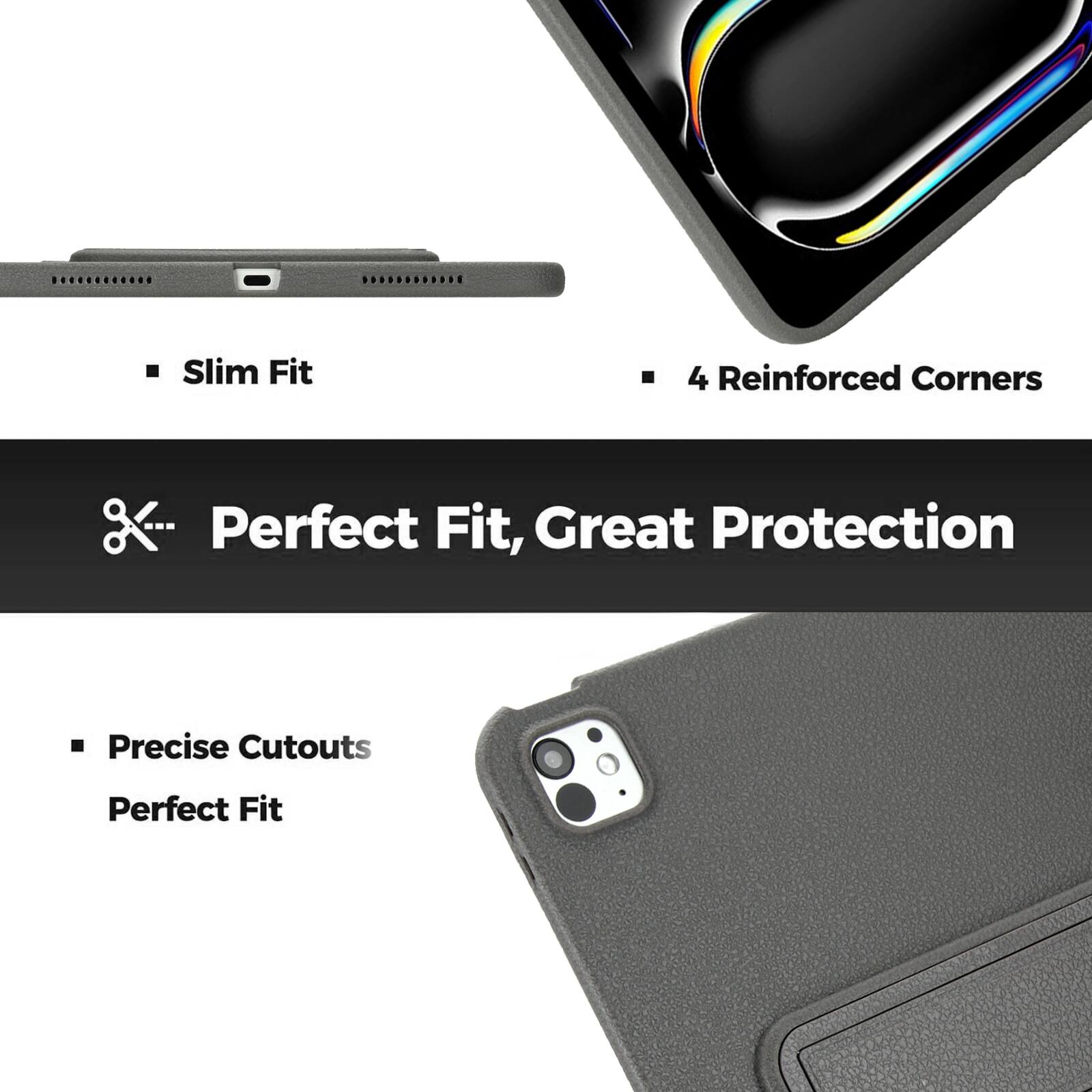 Slim Fit  
4 Reinforced Corners  
Perfect Fit, Great Protection  
Precise Cutouts  
Perfect Fit