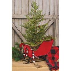 Angle. BreeBe - *Black White & Red Snowman Bead Garland - Black, White, Red.