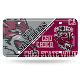 Rico Industries - Cal State Chico Wildcats 12x6 Metal License Plate Auto Tag - Multi