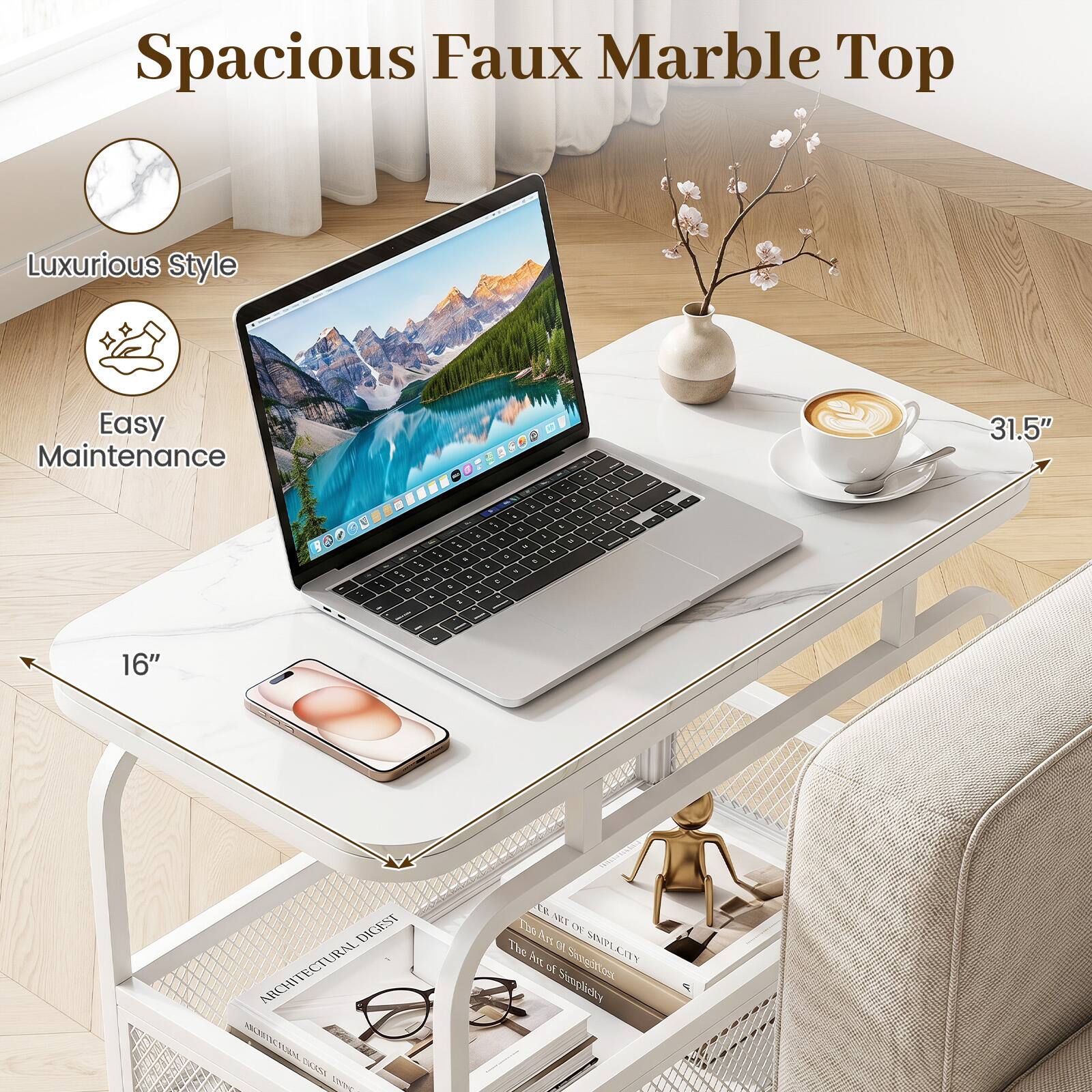 Spacious Faux Marble Top

Luxurious Style

Easy Maintenance

31.5" x 16"

DIGEST ARCHITECTURAL ARCHITECTURAL ENCESE your ES ART The Ars OF SIMPL The SHIPI CITY Arc of Simplifications Simplicity