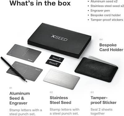 SecuX – XSEED Secure Bitcoin Wallet Crypto Seed Storage Steel SecuX – XSEED Secure Bitcoin Wallet Crypto Seed Storage Steel