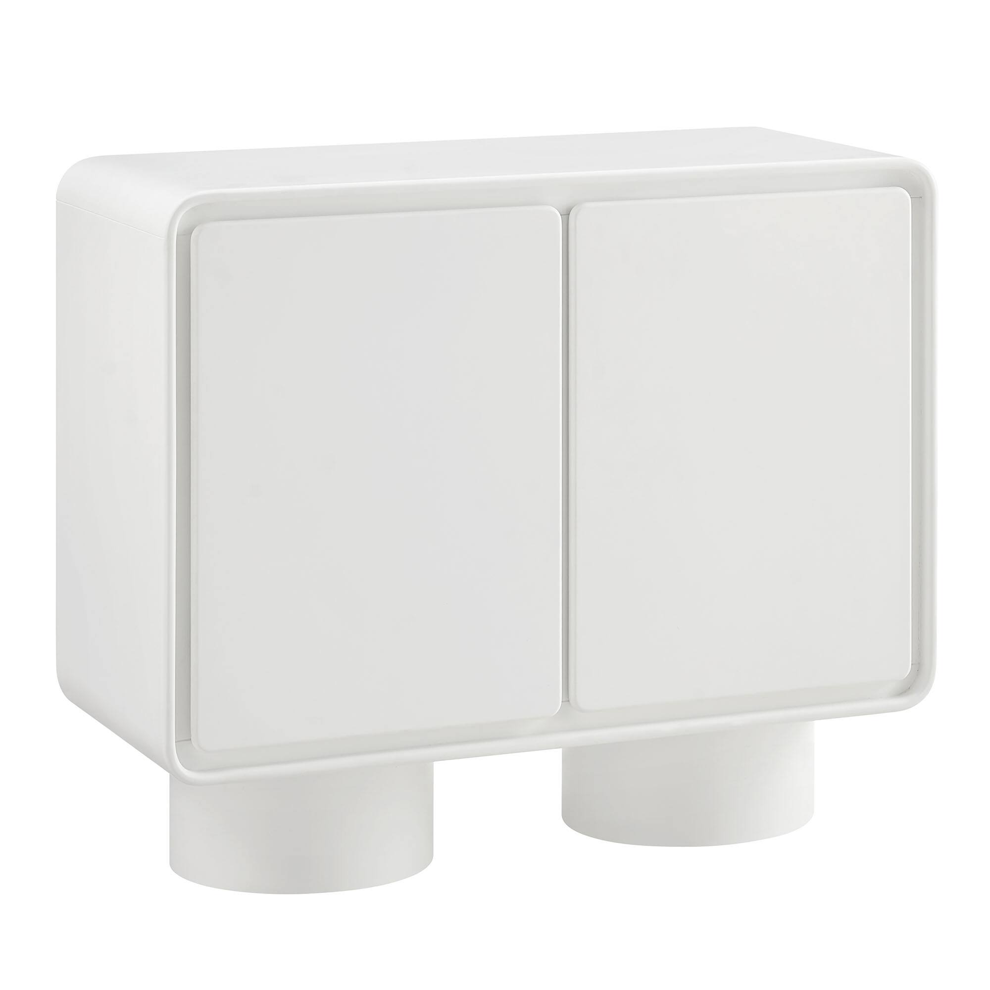 Angle. Modway - Lumo 2-Door Accent Cabinet by Modway - White.