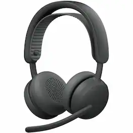 Logitech - Zone Wireless 2 ES - Noise-Canceling Wireless Headset with Adaptive Hybrid ANC, Bluetooth, Stereo - Graphite