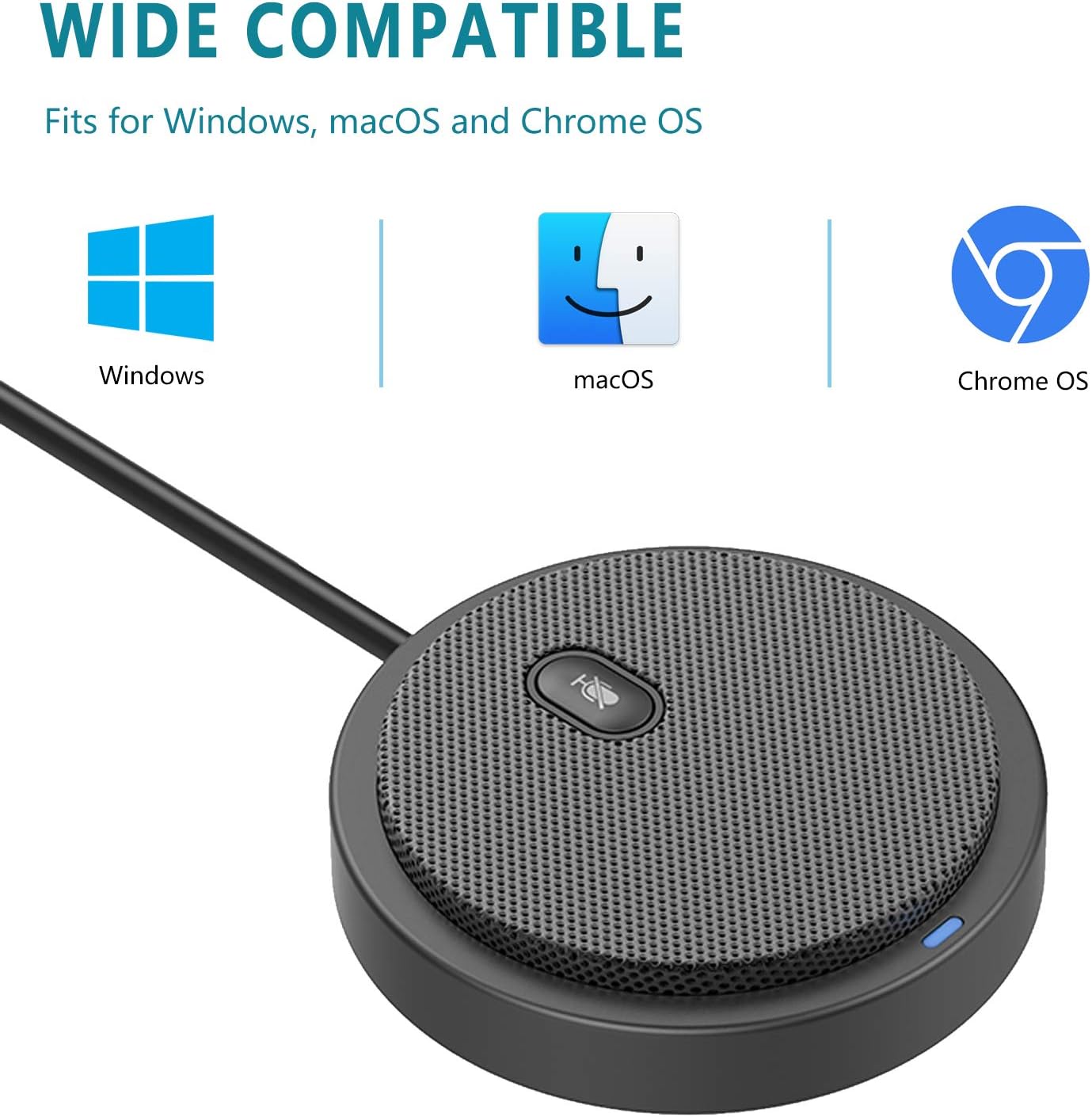 WIDE COMPATIBLE  
Fits for Windows, macOS and Chrome OS  

Windows  
macOS  
Chrome OS