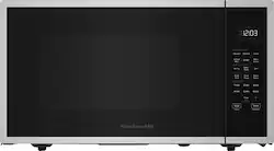 KitchenAid - 1.5 Cu. Ft. Countertop Microwave with Sensor Cooking and Air Fry - Stainless Steel - Front_Zoom