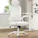 Front. Trinkets Crazed - Ergonomic Office Chair, Home Office Desk Chair with Headrest, High Back Computer Chair with Armrests - white.