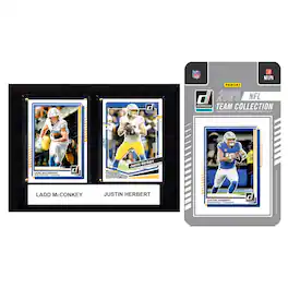 C&I Collectibles - Los Angeles Chargers 6" x 8" Player Plaque & 2025 Team Trading Card Set - Multicolor