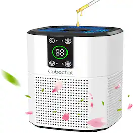Loheer - H13 HEPA Air Purifier for Bedroom Office Desktop Air Cleaner White
