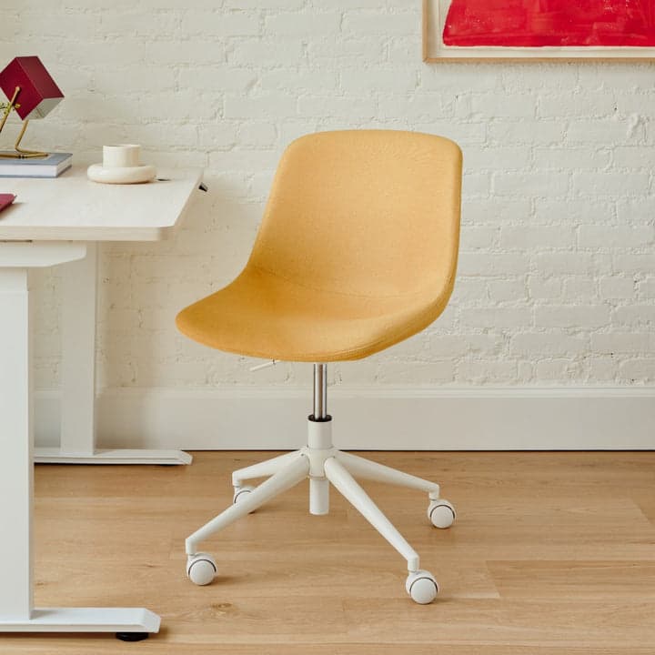 Branch Furniture - Branch Gather Swivel Chair – Adjustable Height, 360° Swivel, Cushioned Seat, Modern Home Office Desk Chair - Sunflower