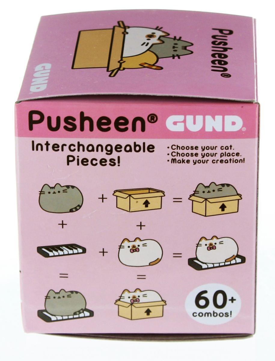 GUND Pusheen  
Interchangeable Pieces!  
Choose your cat.  
Choose your place.  
Make your creation!  
60+ combos!