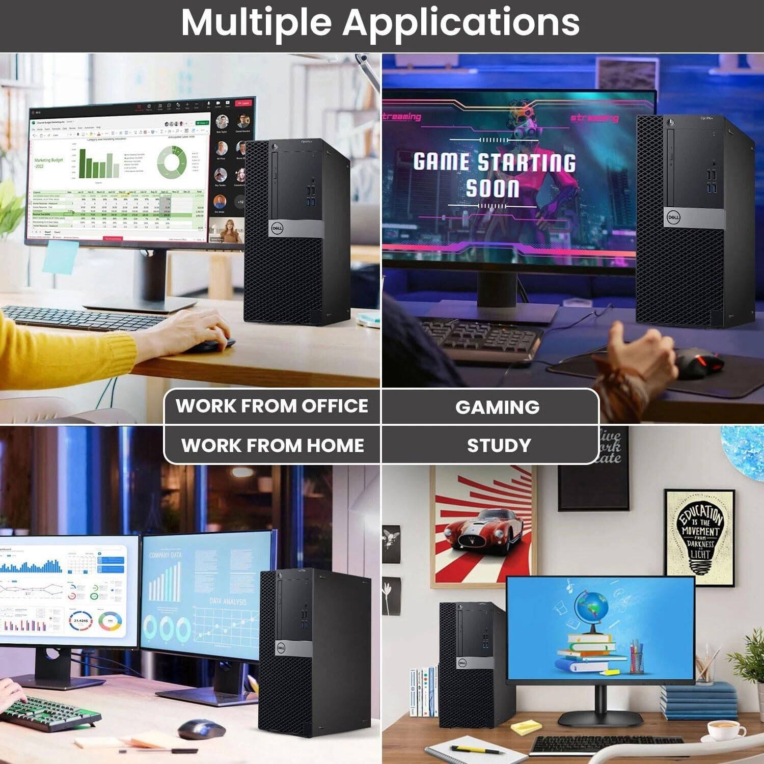 Multiple Applications  
- WORK FROM OFFICE  
- WORK FROM HOME  
- GAMING  
- STUDY  

GAME STARTING SOON  

COMPANY DATA  
DATA ANALYSIS  

EDUCATION IS THE MOVEMENT OF LIGHT