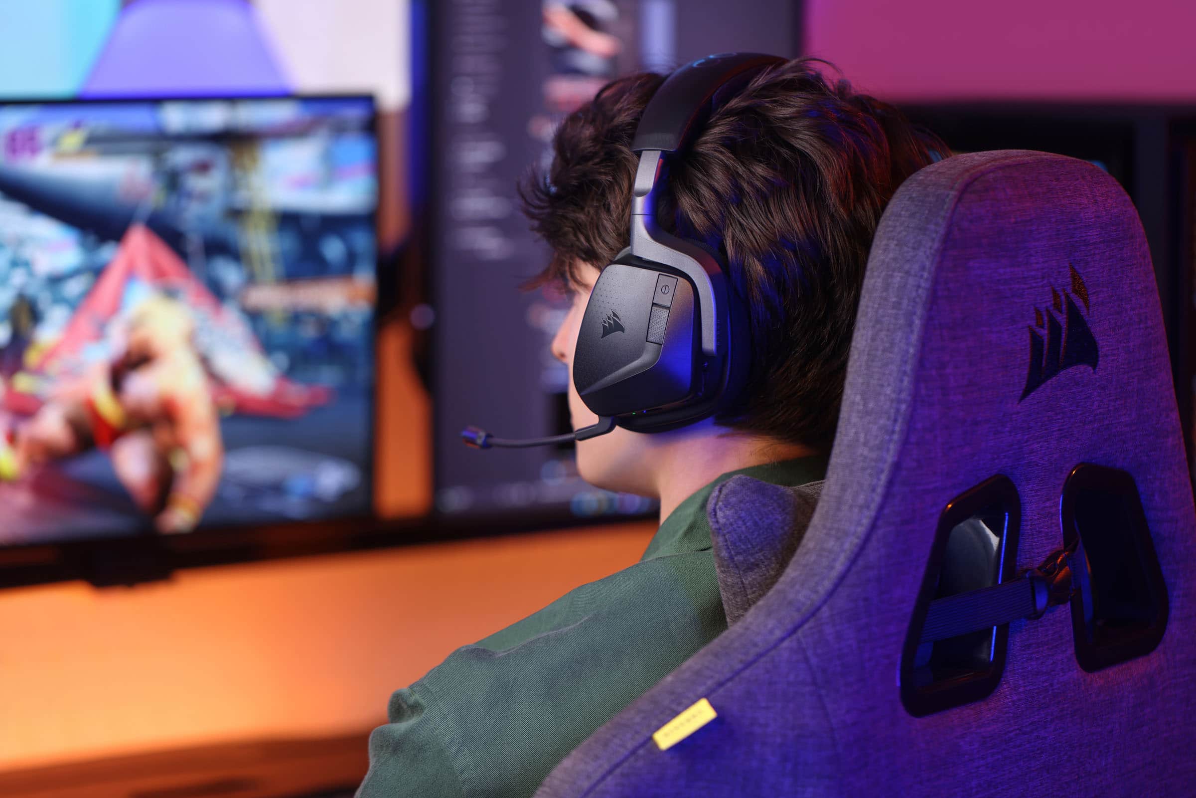 Alt View 17. CORSAIR - VOID v2 MAX WIRELESS Gaming Headset - Black.